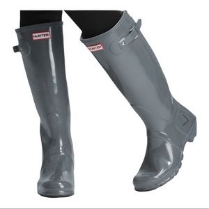 graphite hunter rain boots